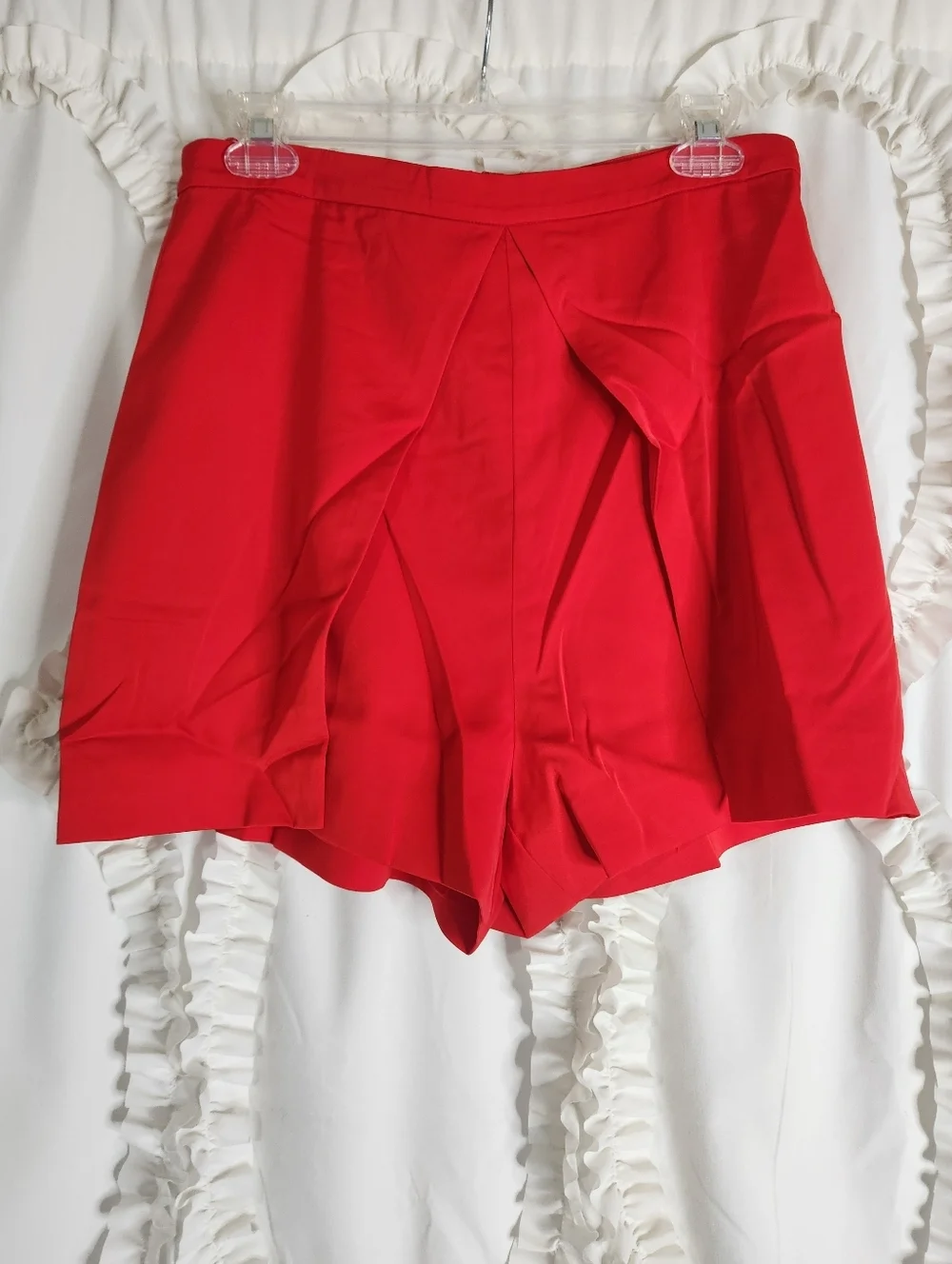 New Meshki Amyra Split Shorts Red Sz Large